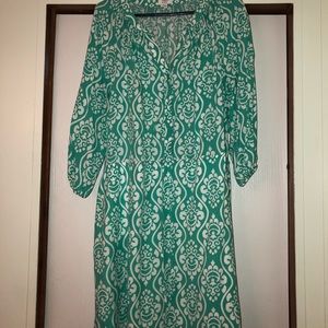 Teal and White dress